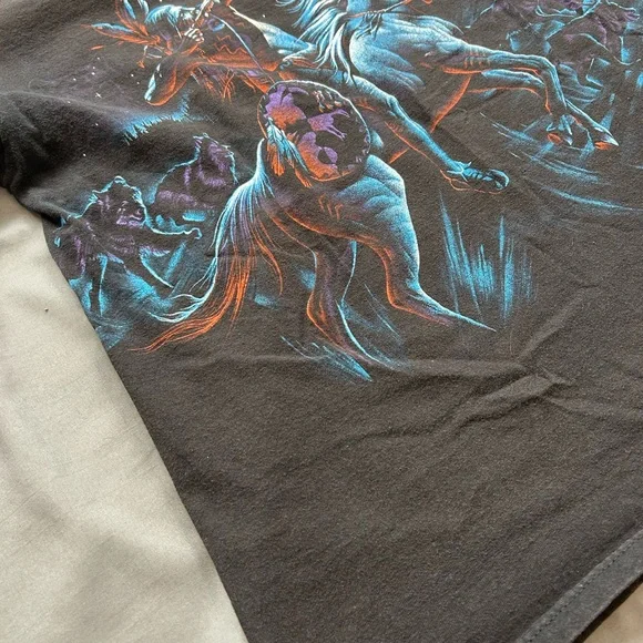 Vintage Indian Double Sided T-Shirt - Picture 12 of 12